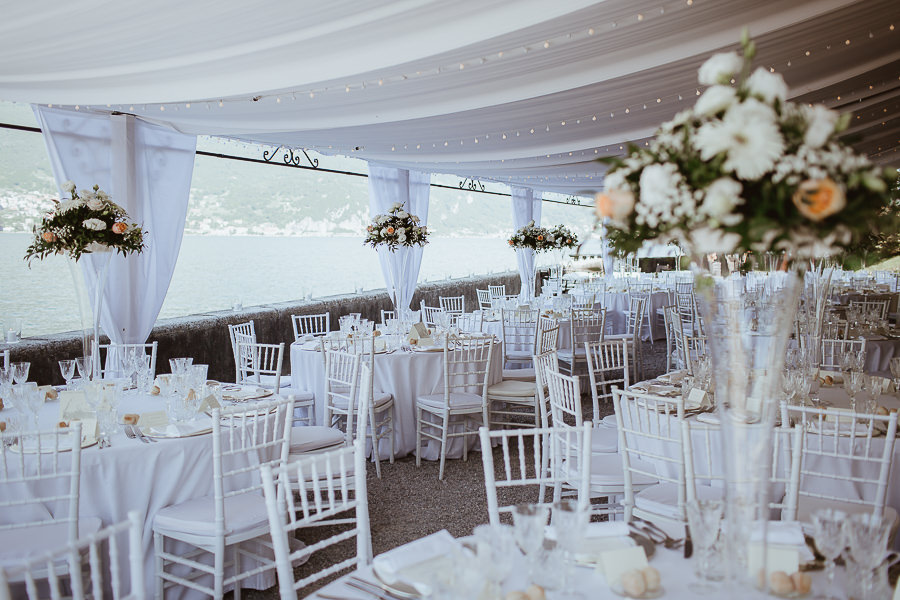 Allestimenti matrimonio Villa Aura del Lago di Como