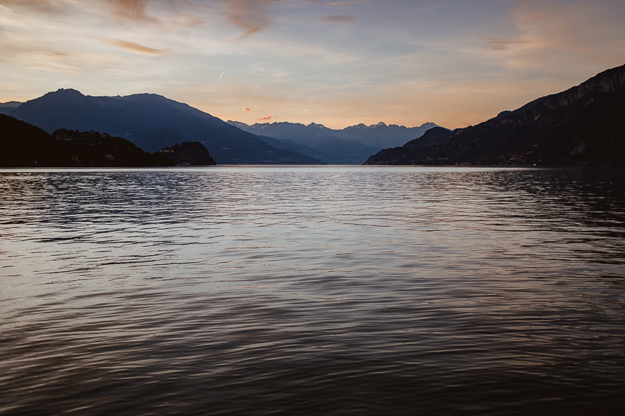 tramonto sul lago di Como - Matrimonio