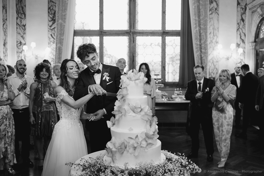 taglio torta Ca Vendramin Venezia