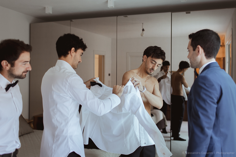 vestizione sposo matrimonio Venezia