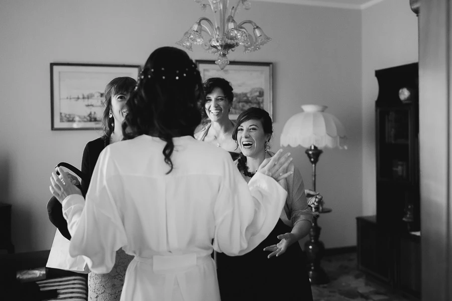 arrivo a casa della sposa