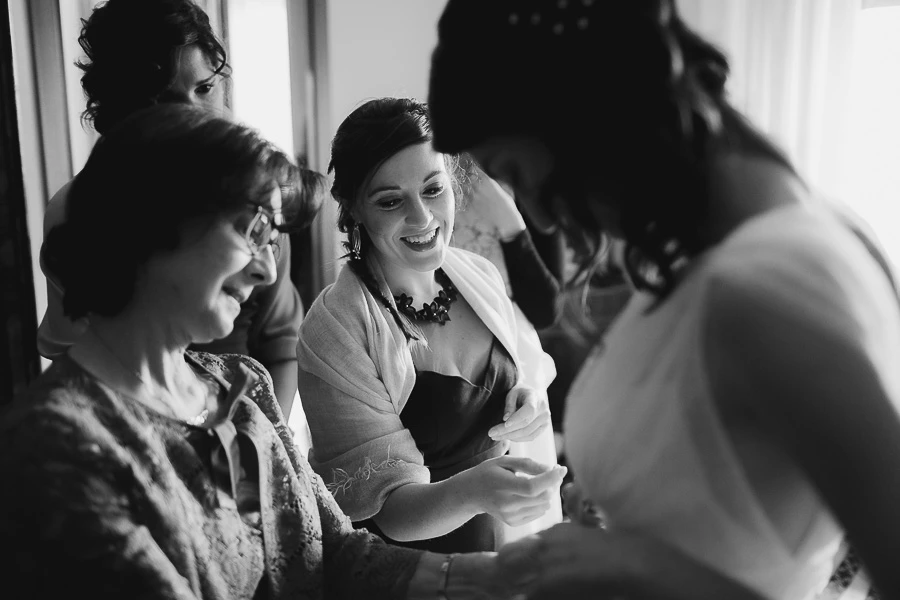 vestizione della sposa