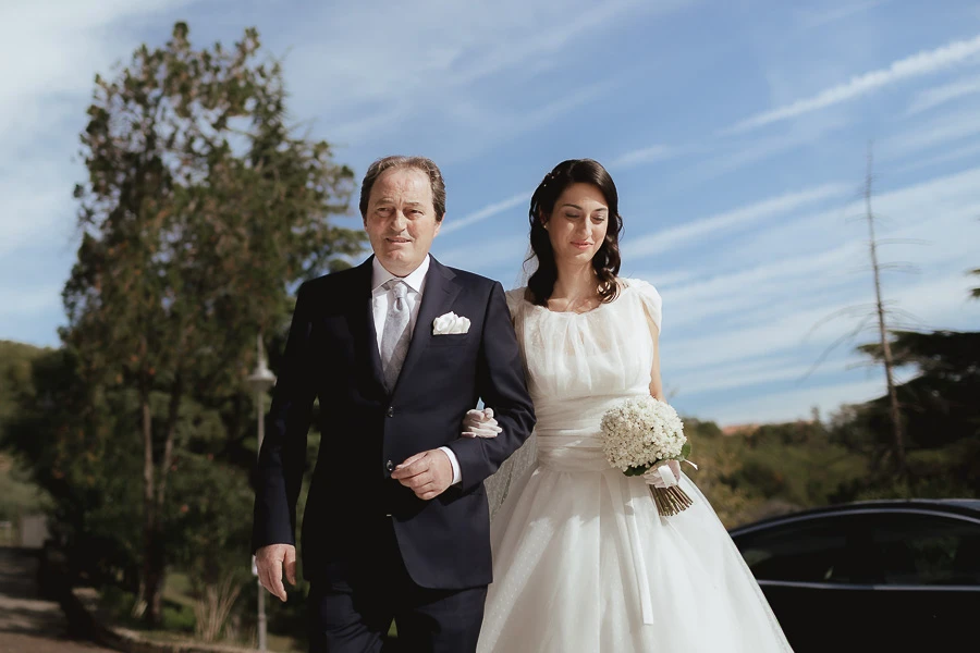arrivo della sposa chiesa di Orgiano