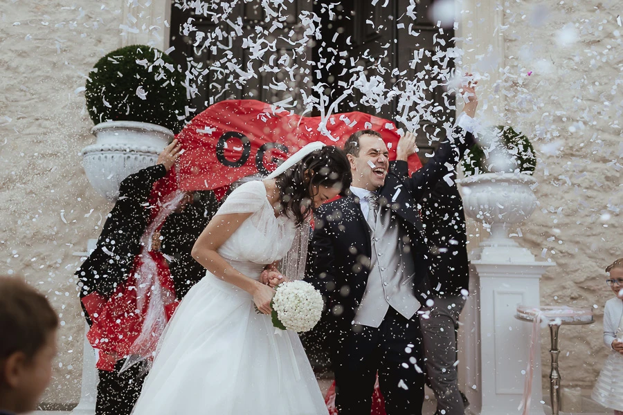 lancio del riso chiesa Orgiano