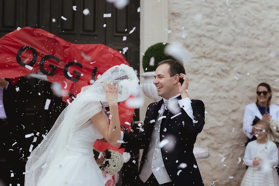 lancio del riso chiesa Orgiano