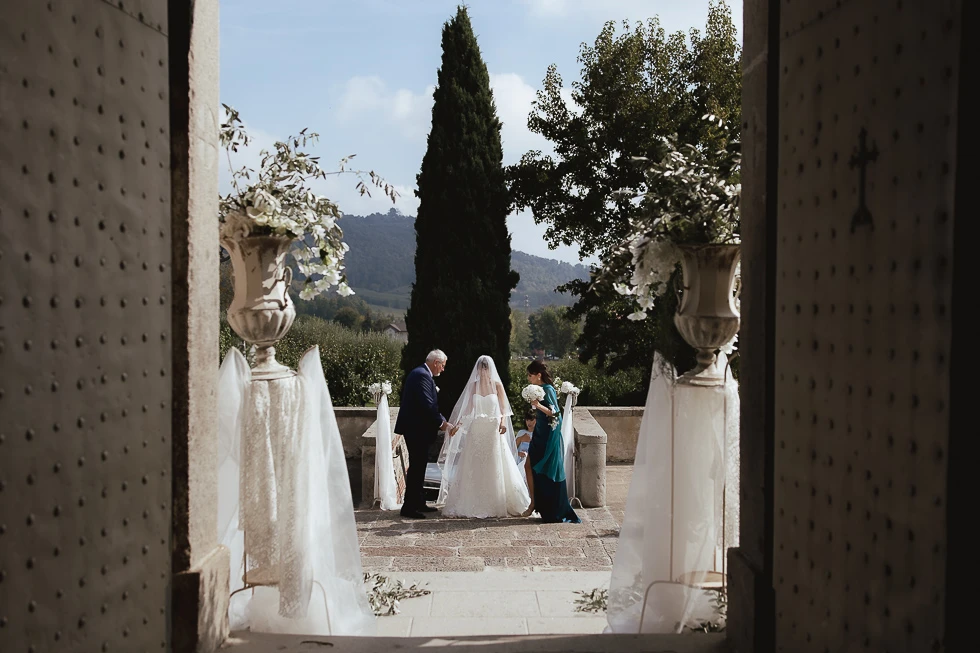 arrivo della sposa chiesa di San Martino Luvigliano di Torreglia