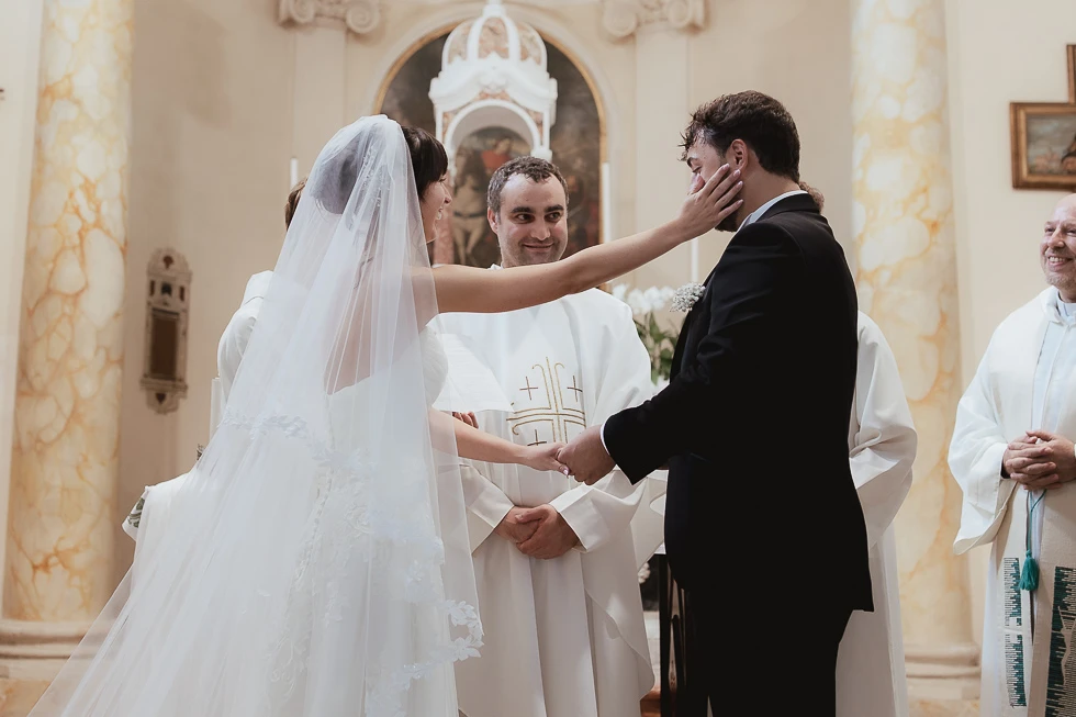 scambio delle fedi matrimonio a Torreglia - Padova