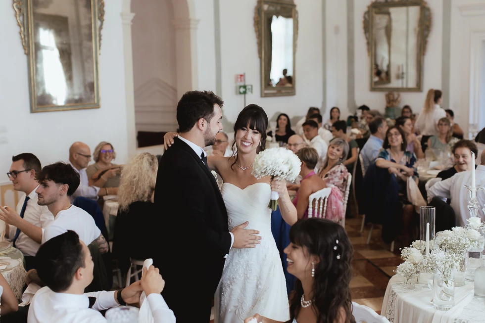 ricevimento salone di villa Cavalli - matrimonio