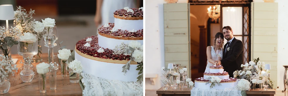 taglio della torta a villa Cavalli - Teolo (PD)