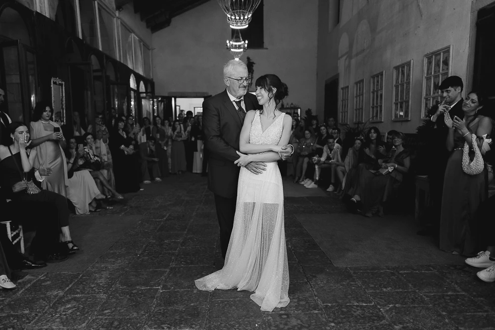primo ballo sposa con il papà - villa Cavalli