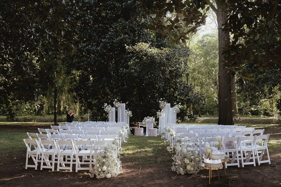 allestimenti fiorista rito civile a villa Selvatico Terme