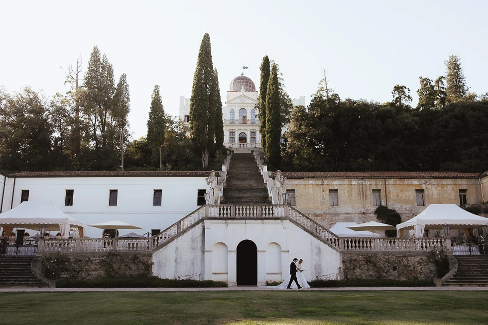 villa Selvatico Terme arrivo della sposa
