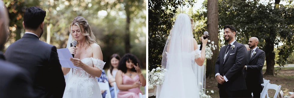 lettura delle promesse cerimonia villa Selvatico