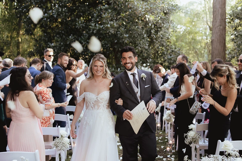 lancio del riso matrimonio a villa Selvatico Terme