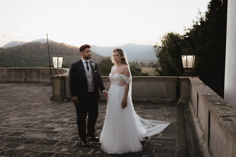 foto di coppia terrazza di villa Selvatico Terme